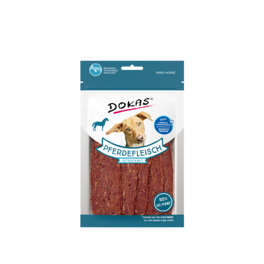 Dokas Dog Pferdefleisch getrocknet 60g 