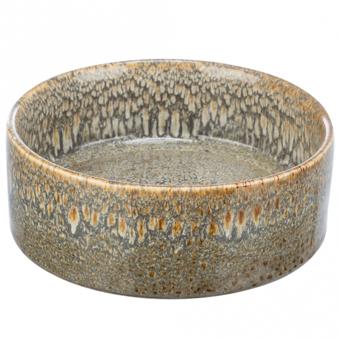 Trixie Keramiknapf mit Musterung - braun - 0,4 l/Ã¸ 13 cm