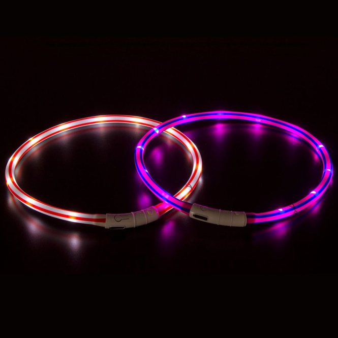 Karlie Visio Light LED-Leuchtschlauch mit USB - Gestreift - rot-weiÃ