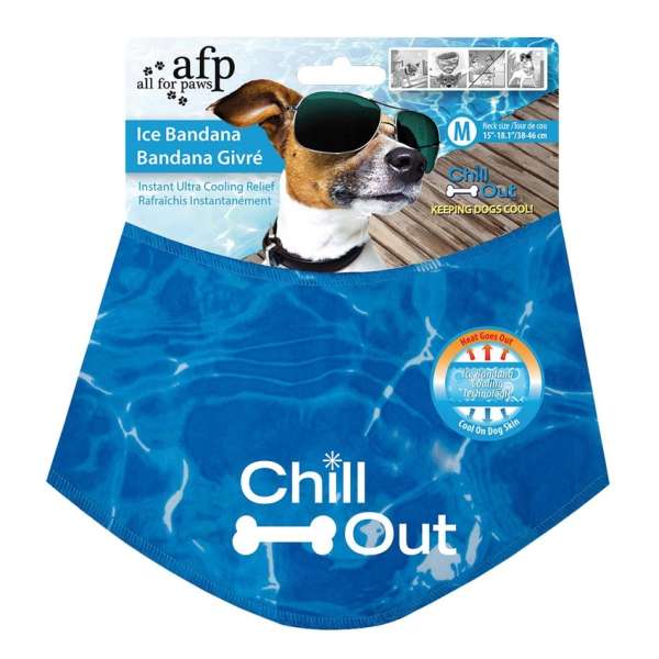 All for Paws Chill Out Ice Bandana- kÃ¼hlendes Halstuch fÃ¼r Hunde - M
