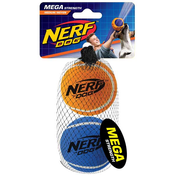 NERF DOG Tennis Balls megastark - 6,4 cm / 2 StÃ¼ck