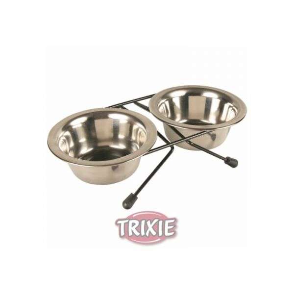 Trixie Eat On Feet NapfstÃ¤nder - 2 x 0,45 L